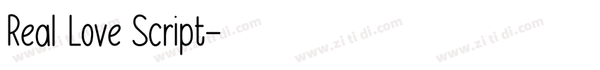 Real Love Script字体转换